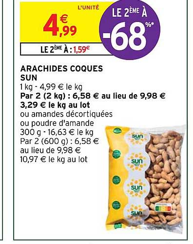 Arachides Coques Sun