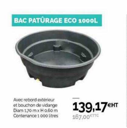 bac pâturage eco 1000l