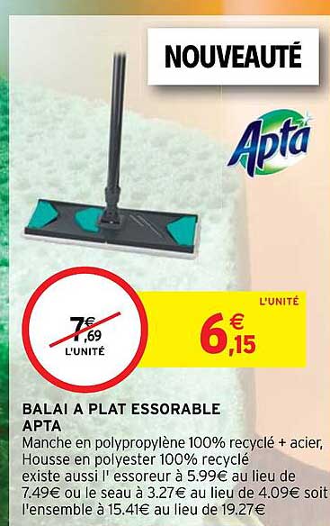 Balai à Plat Essorable Apta
