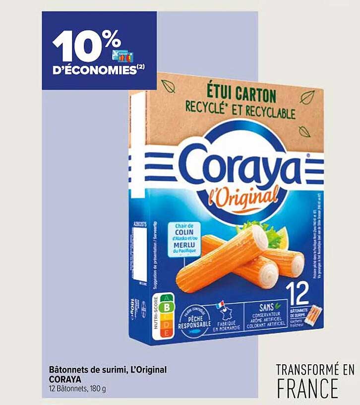 Bâtonnets De Surimi, L'original Coraya