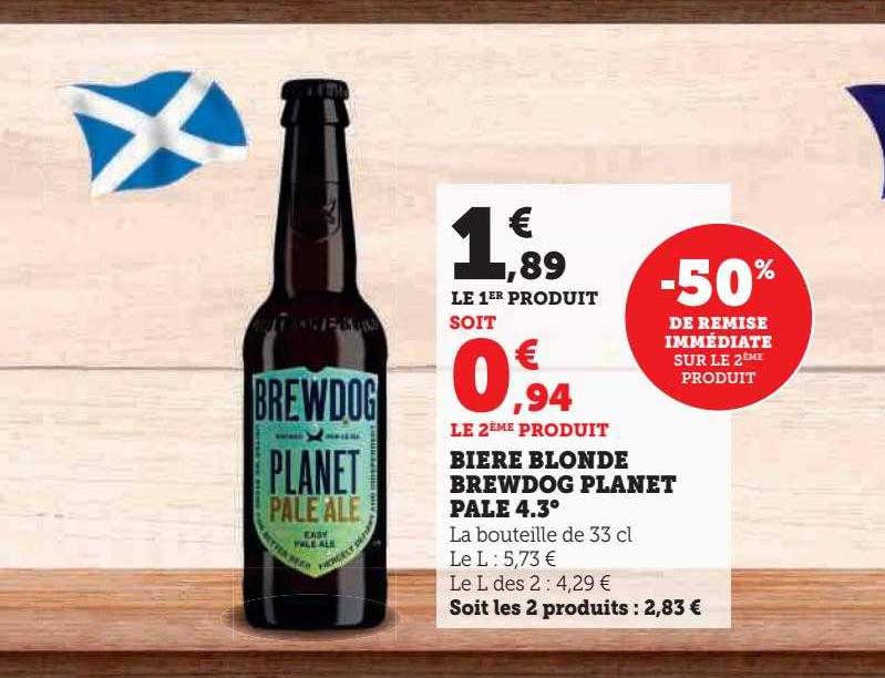 bière blonde brewdog planet pale 4.3°