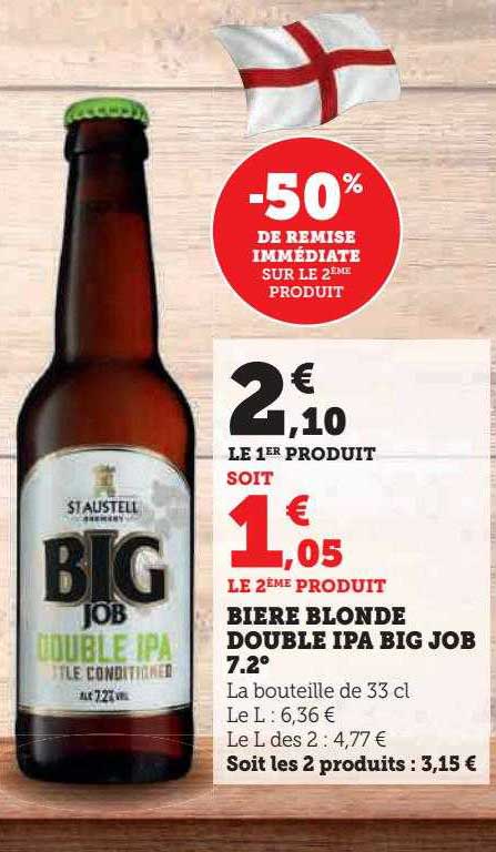 bière blonde double ipa big job 7.2°