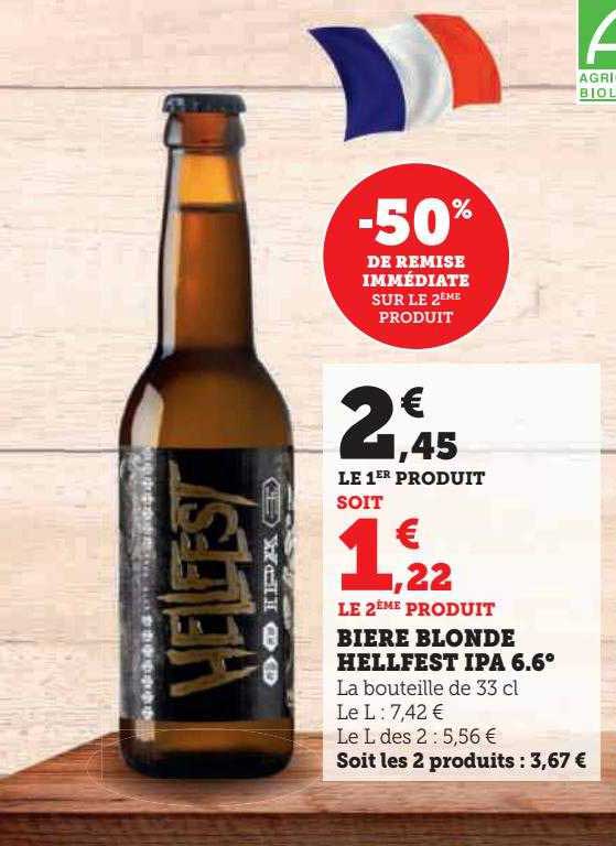 bière blonde hellfest ipa 6.6°