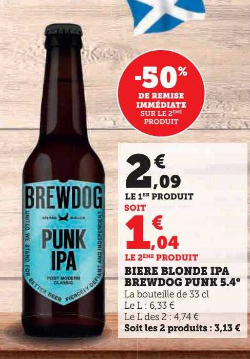 bière blonde ipa brewdog punk 5.4°