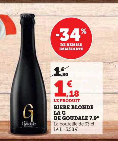 Bière Blonde La G De Goudale 7,9°