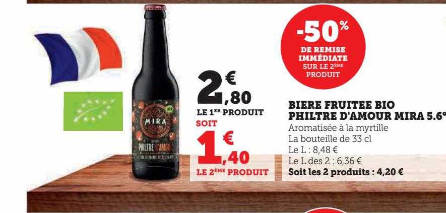 bière fruitée bio philtre d'amour mira 5.6°