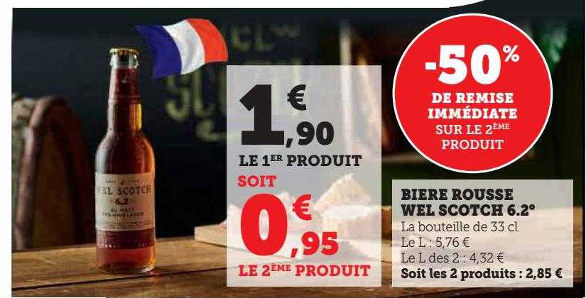 bière rousse wel scotch 6.2°