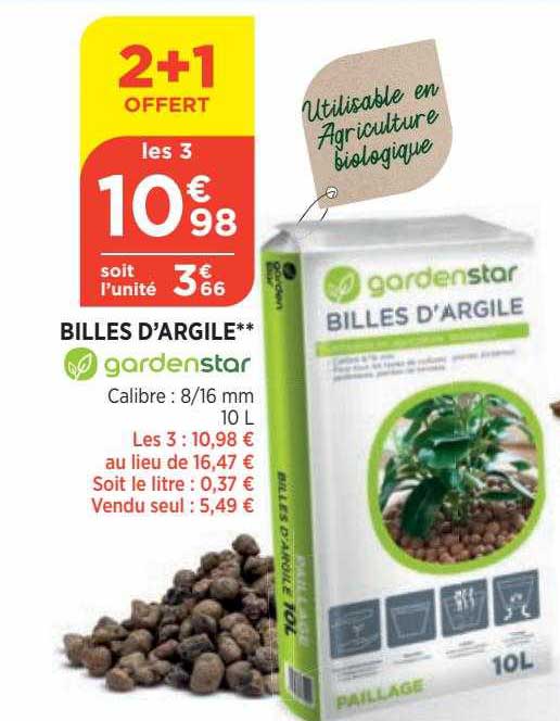 billes d'argile gardenstar