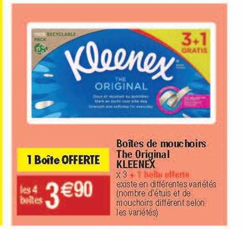 Boîtes De Mouchoirs The Original Kleenex