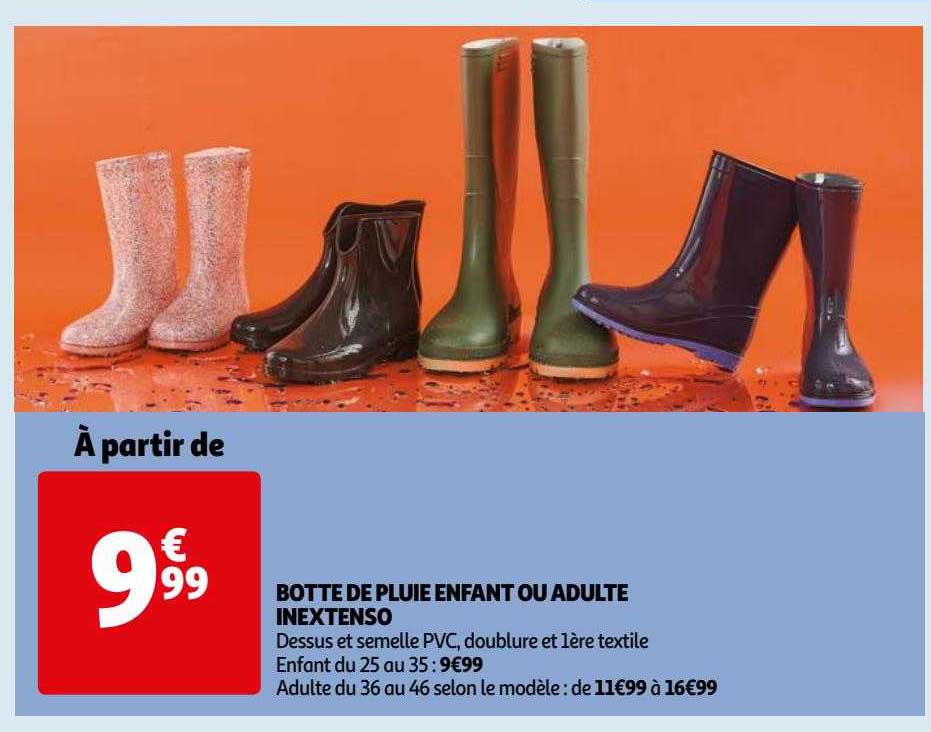 Botte De Pluie Enfant Ou Adulte Inextenso