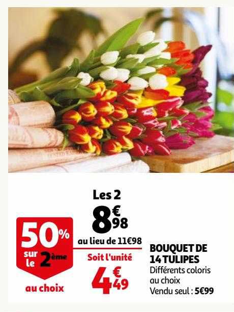 Bouquet De 14 Tulipes