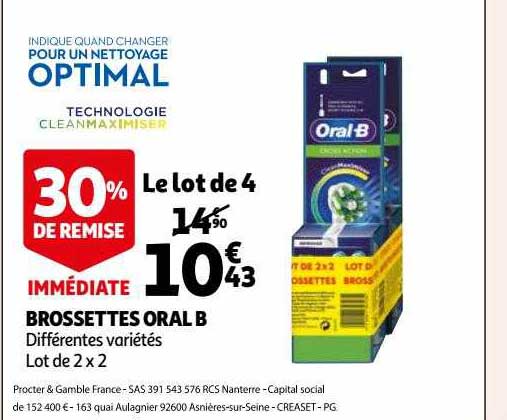 brossettes oral b