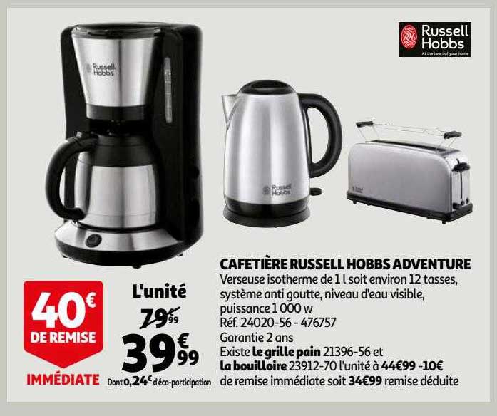 cafetière russell hobbs adventure