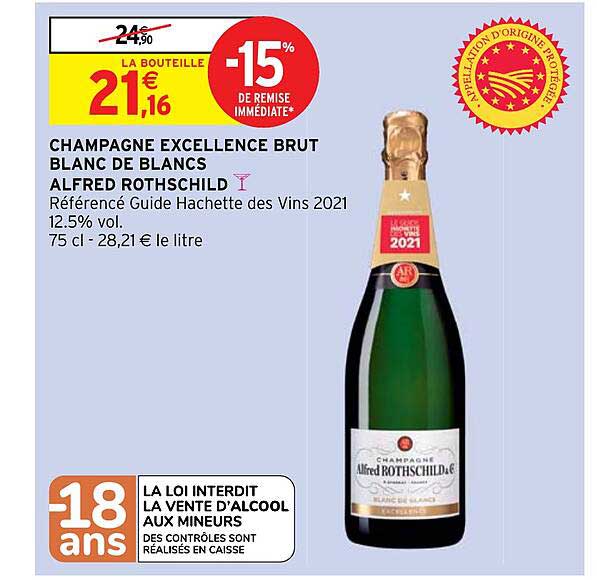 champagne excellence brut blanc de blancs alfred rothschild