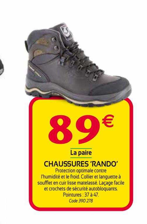 chaussures rando