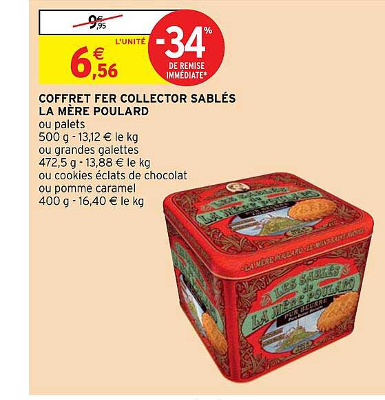 coffret fer collector sablés la mère poulard