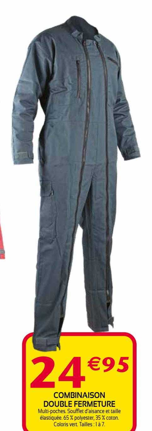 Combinaison Double Fermeture