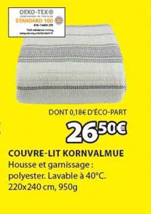 couvre-lit kornvalmue