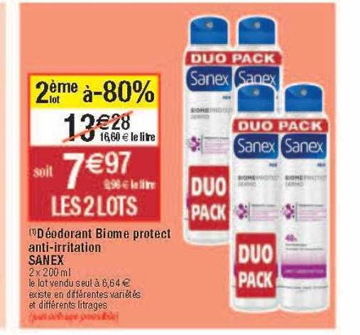déodorant biome protect anti-irritation sanex