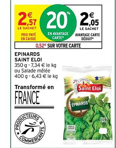 épinards saint éloi