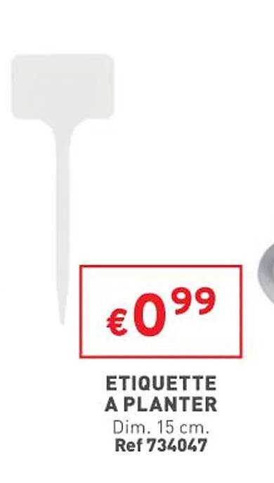 étiquette à planter