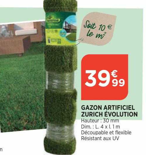 gazon artificiel zurich évolution