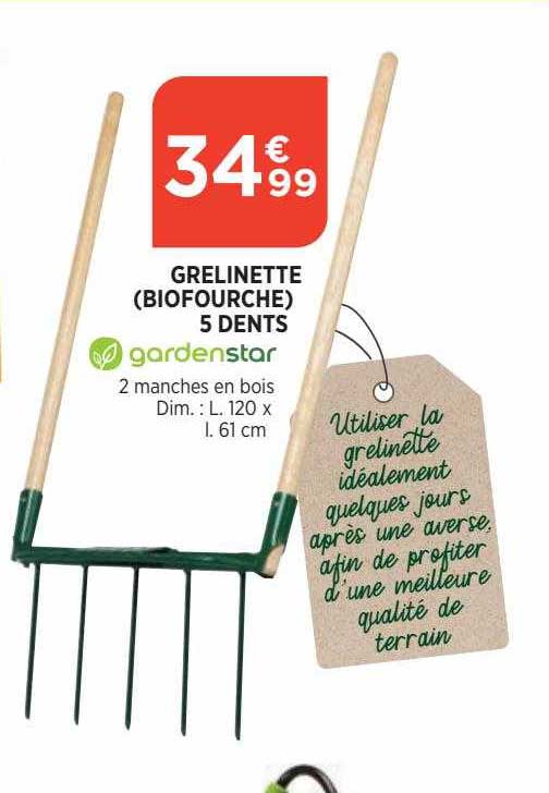 Grelinette -biofourche) 5 Dents
