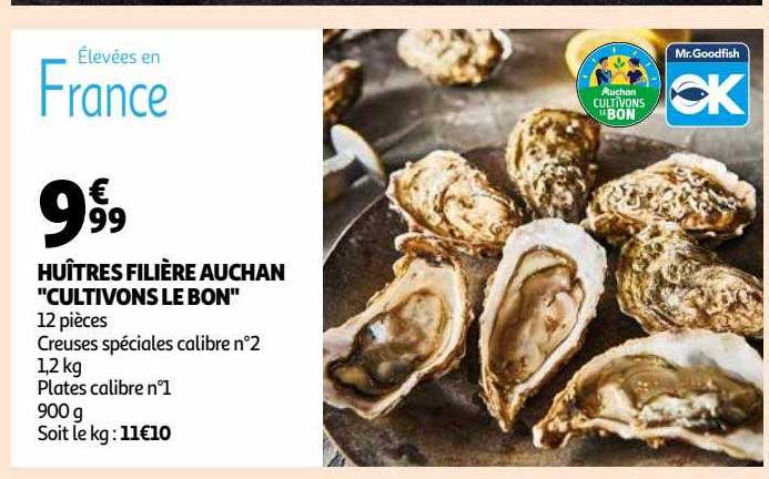 huîtres filière auchan "cultivons le bon"