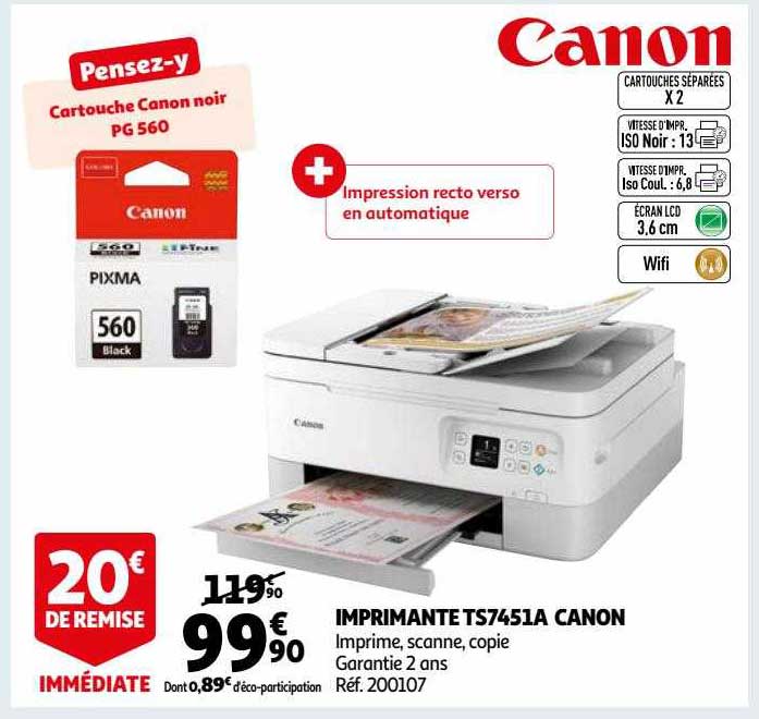 Imprimante Ts7451a Canon