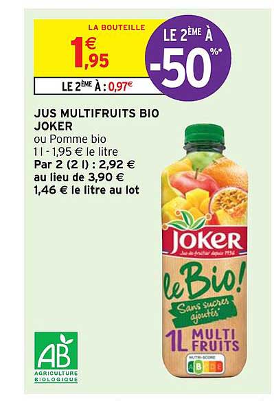 Jus Multi Fruits Bio Joker