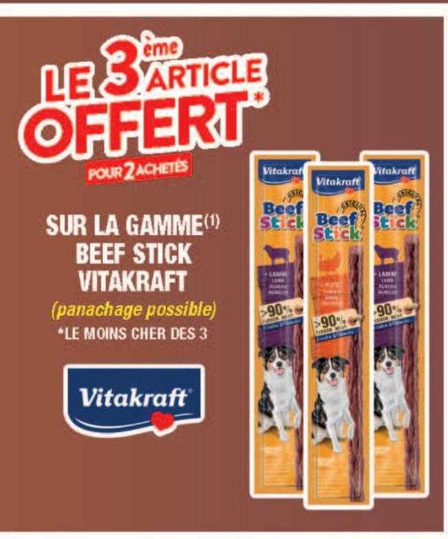 la gamme beef stick vitakraft