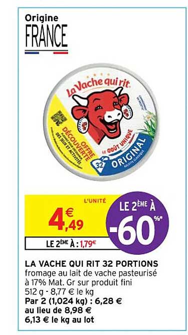 la vache qui rit 32 portions