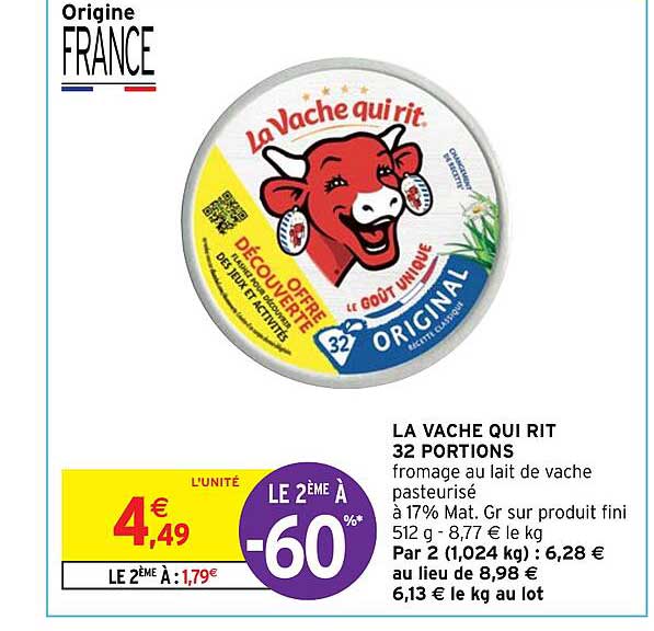 la vache qui rit 32 portions