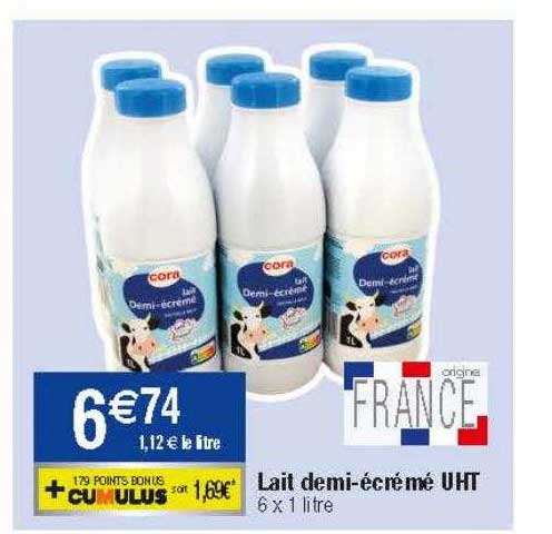 Lait Demi-écrémé Uht