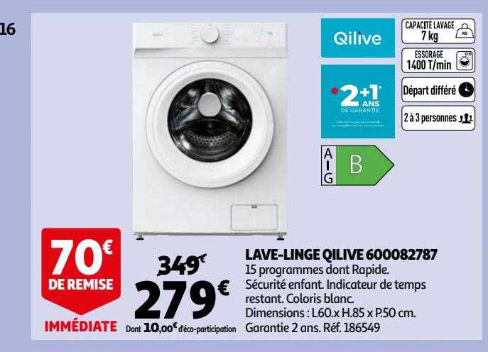 lave-linge qilive 600082787