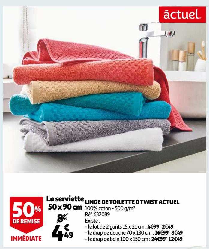 Linge De Toilette O Twist Actuel