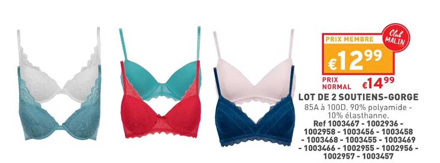 lot de 2 soutiens-gorge