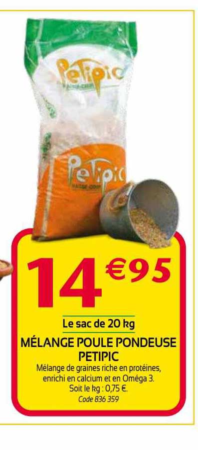 mélange poule pondeuse petipic
