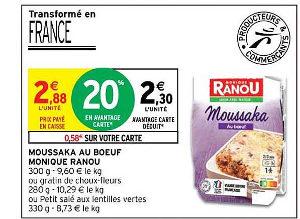moussaka au bœuf monique ranou