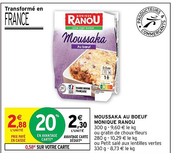 moussaka au bœuf monique ranou