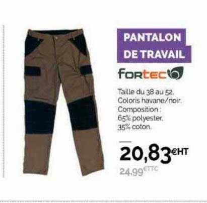 pantalon de travail fortec