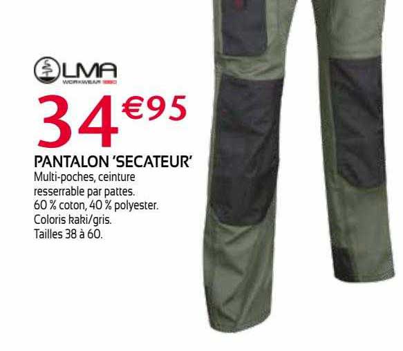 pantalon secateur lma