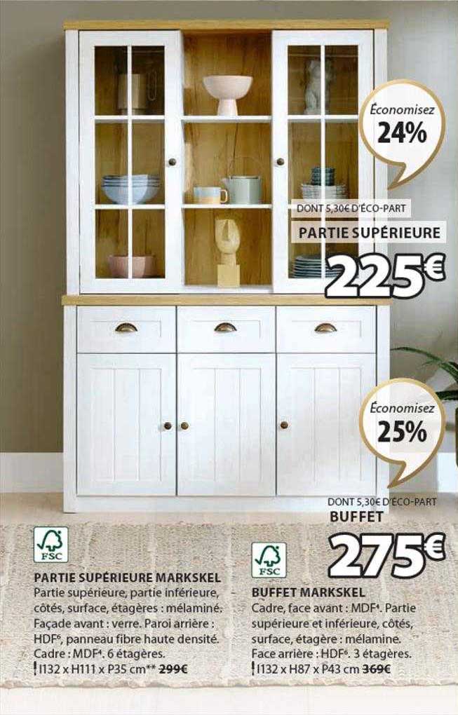 partie supérieure markskel, buffet markskel