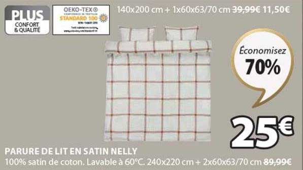 Parure De Lit En Satin Nelly