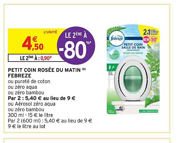 Petit Coin Rosée Du Matin Febrèze