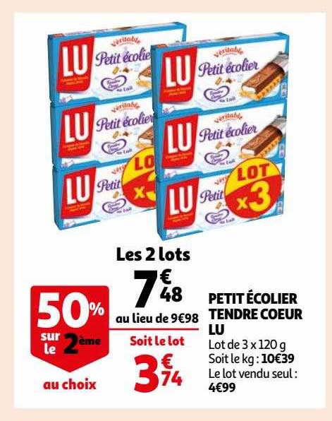 Petit écolier Tendre Cœur Lu