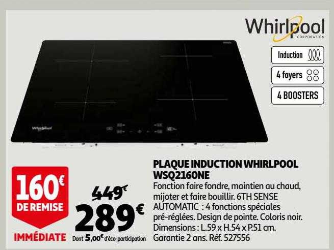 plaque induction whirlpool wsq2160ne