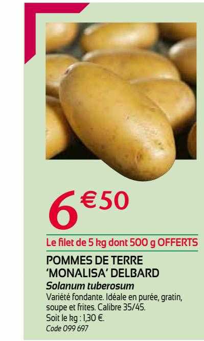 pommes de terre monalisa delbard
