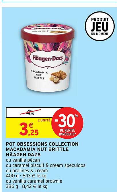 pot obsessions collection macadamia nut brittle häagen dazs