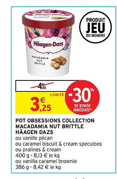 pot obsessions collection macadamia nut brittle häagen dazs